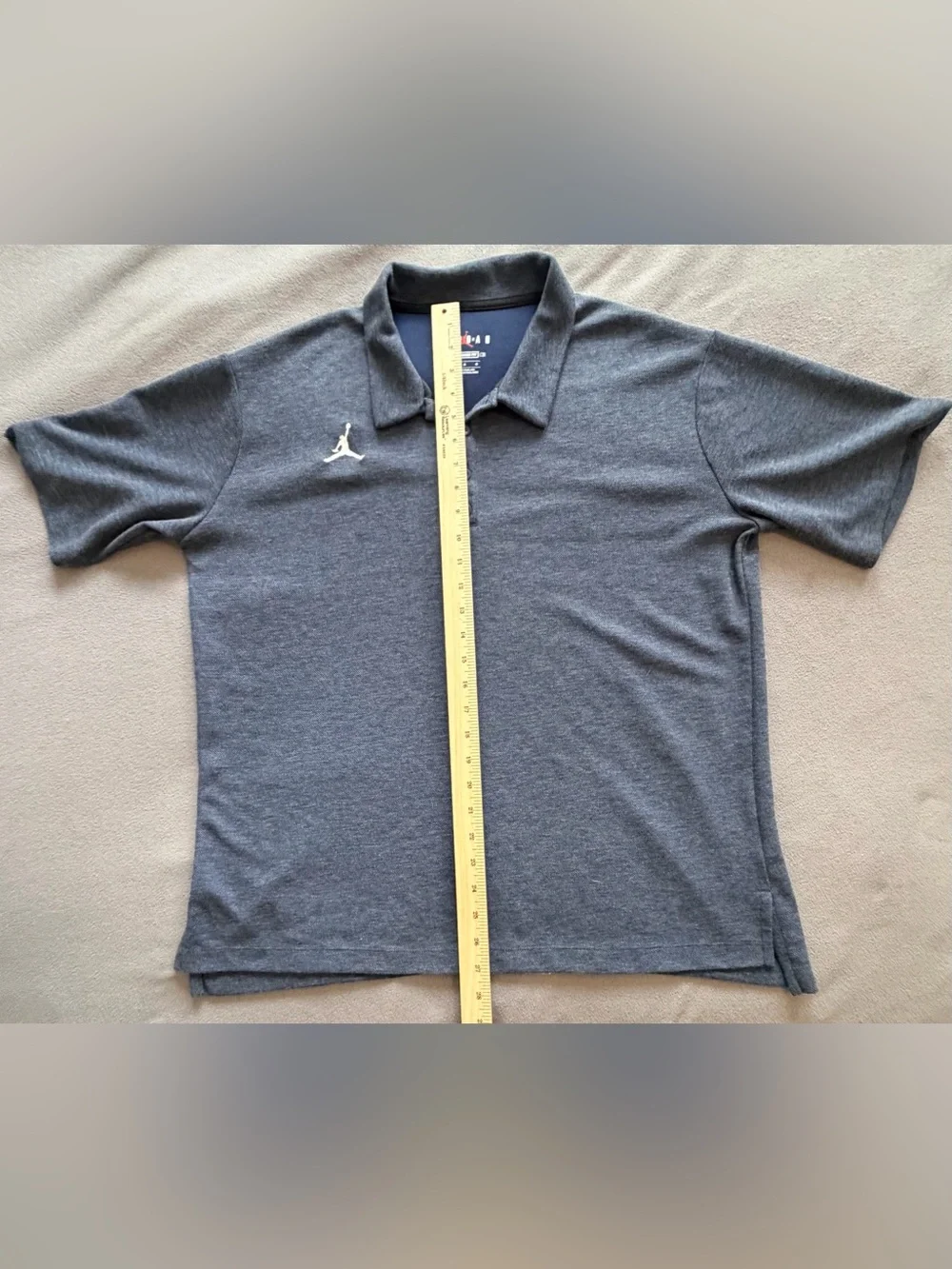 Jordan - Dark Blue - Men's Polo with White Jumpman - Large - Standard Fit